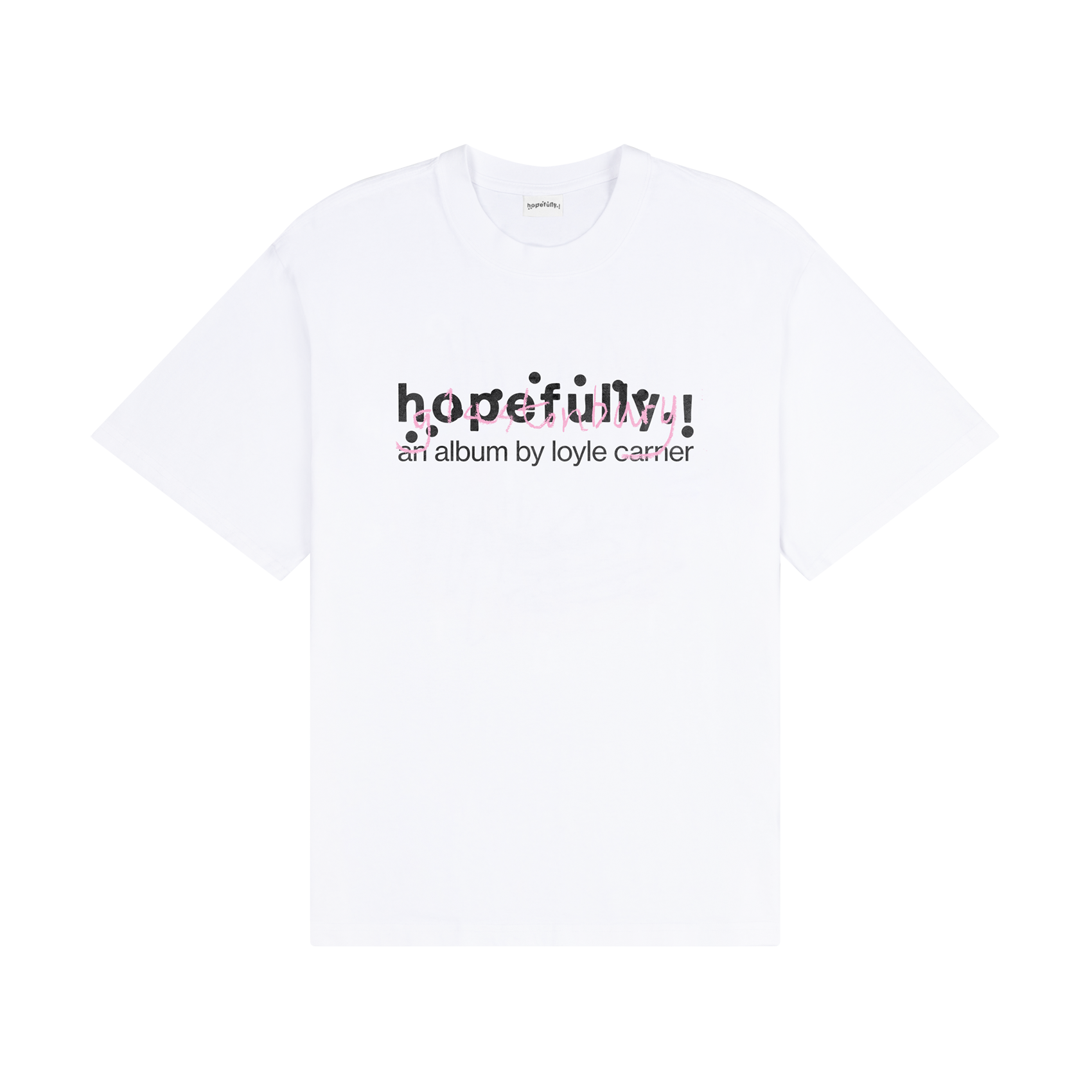 Loyle Carner - hopefully ! white glasto t-shirt