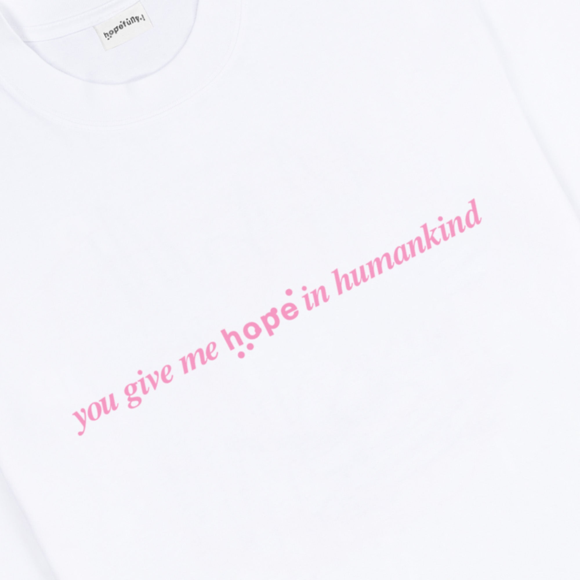 Loyle Carner - 'you give me hope in humankind' white t-shirt