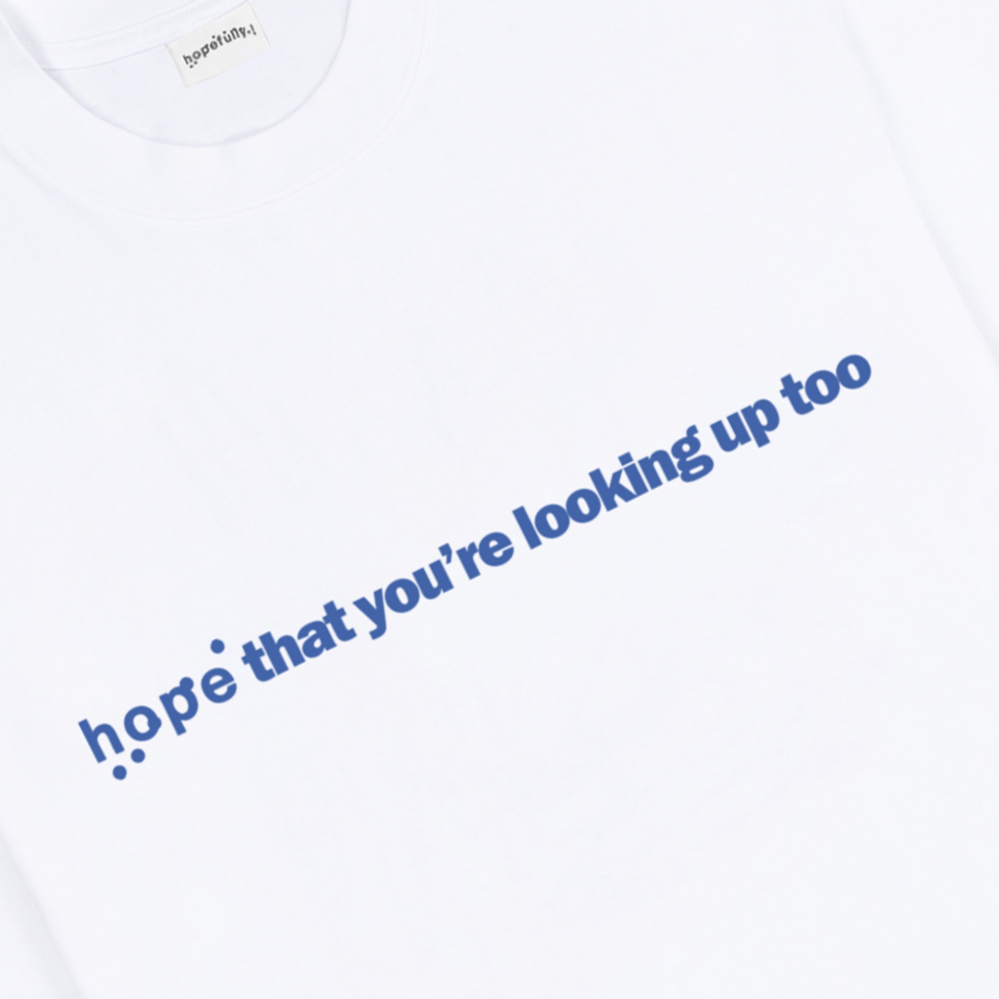 Loyle Carner - 'hope that you're looking up too' white t-shirt