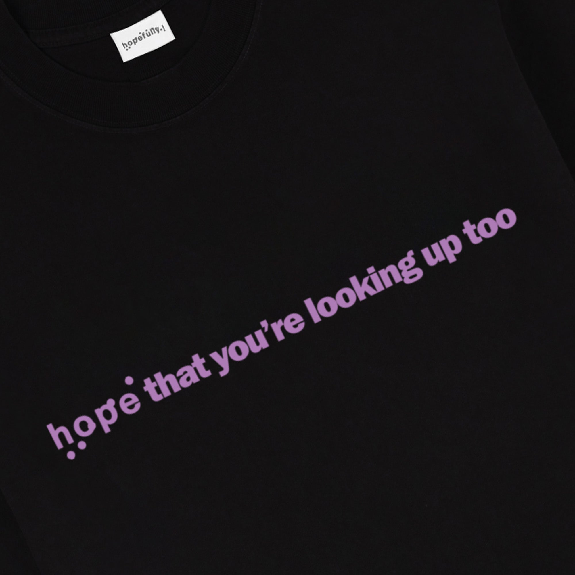 Loyle Carner - 'hope that you're looking up too' black t-shirt