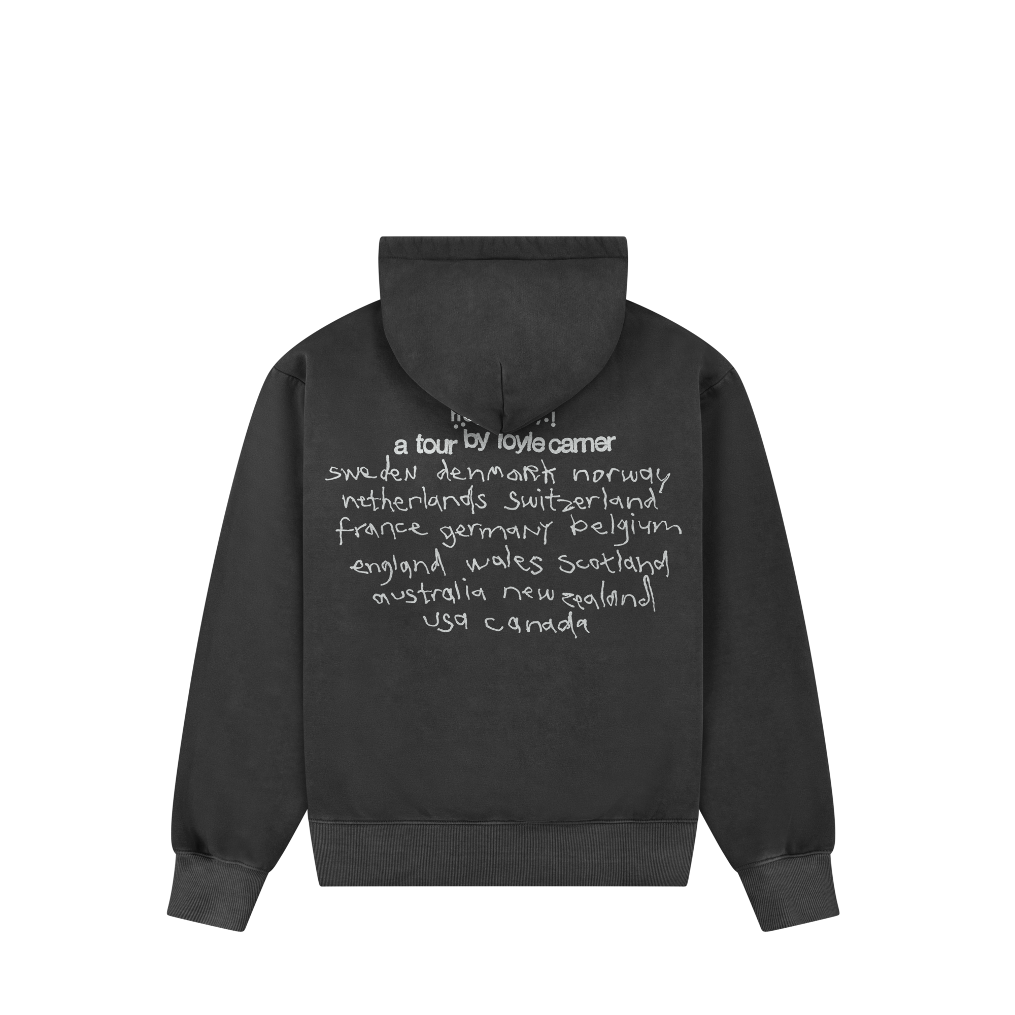 Loyle Carner - hopefully ! black tour hoodie