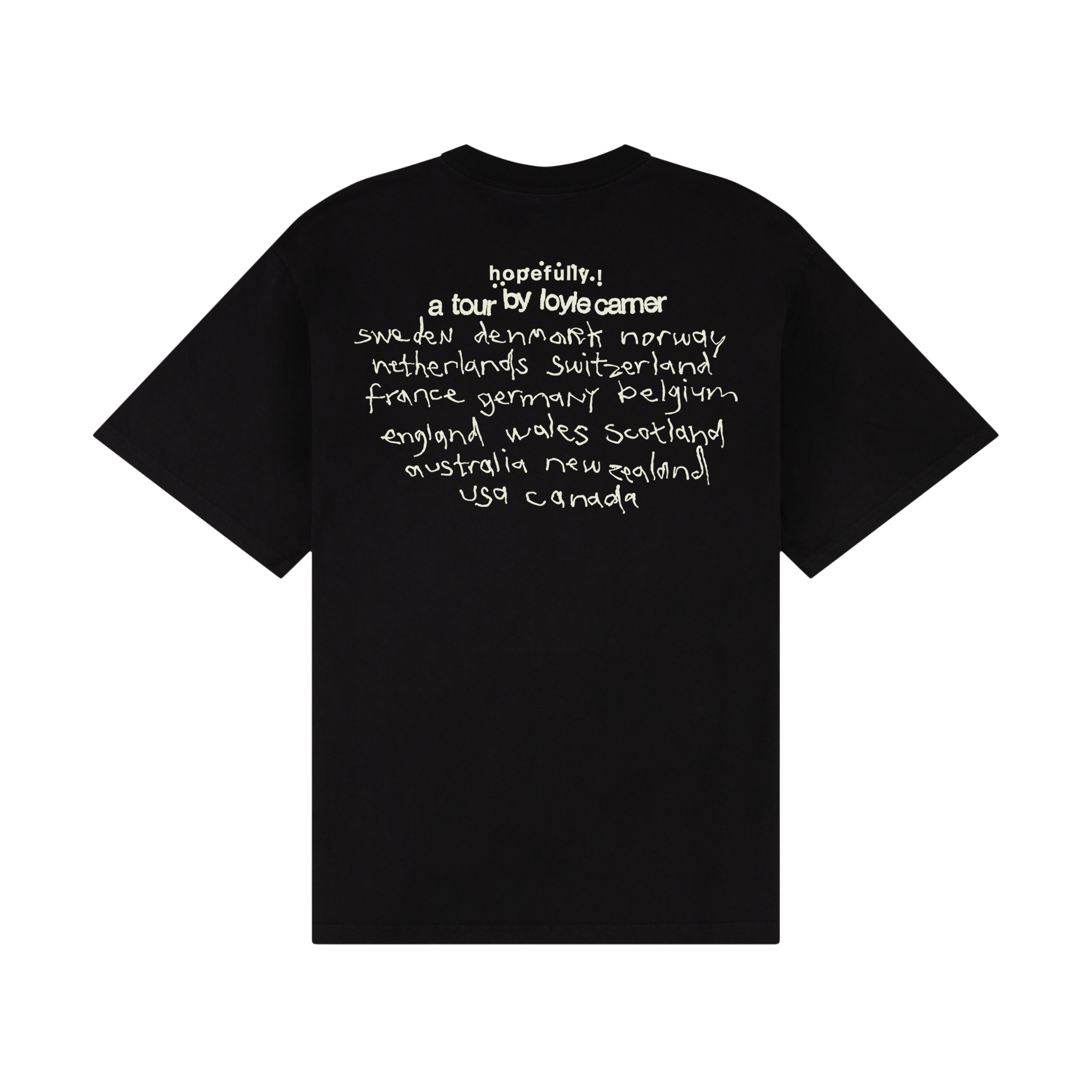 Loyle Carner - hopefully ! black tour t-shirt