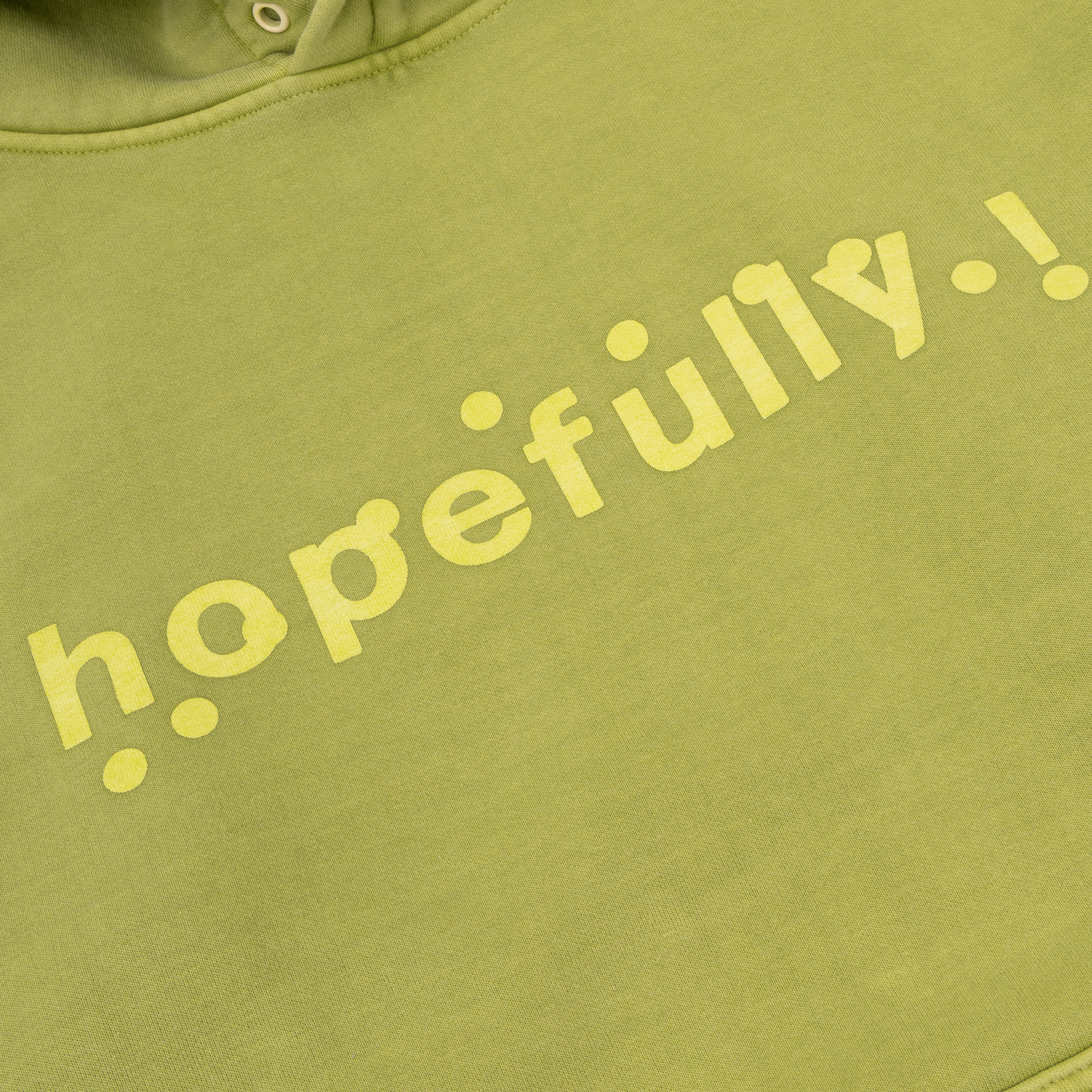 Loyle Carner - hopefully ! green overdye hoodie