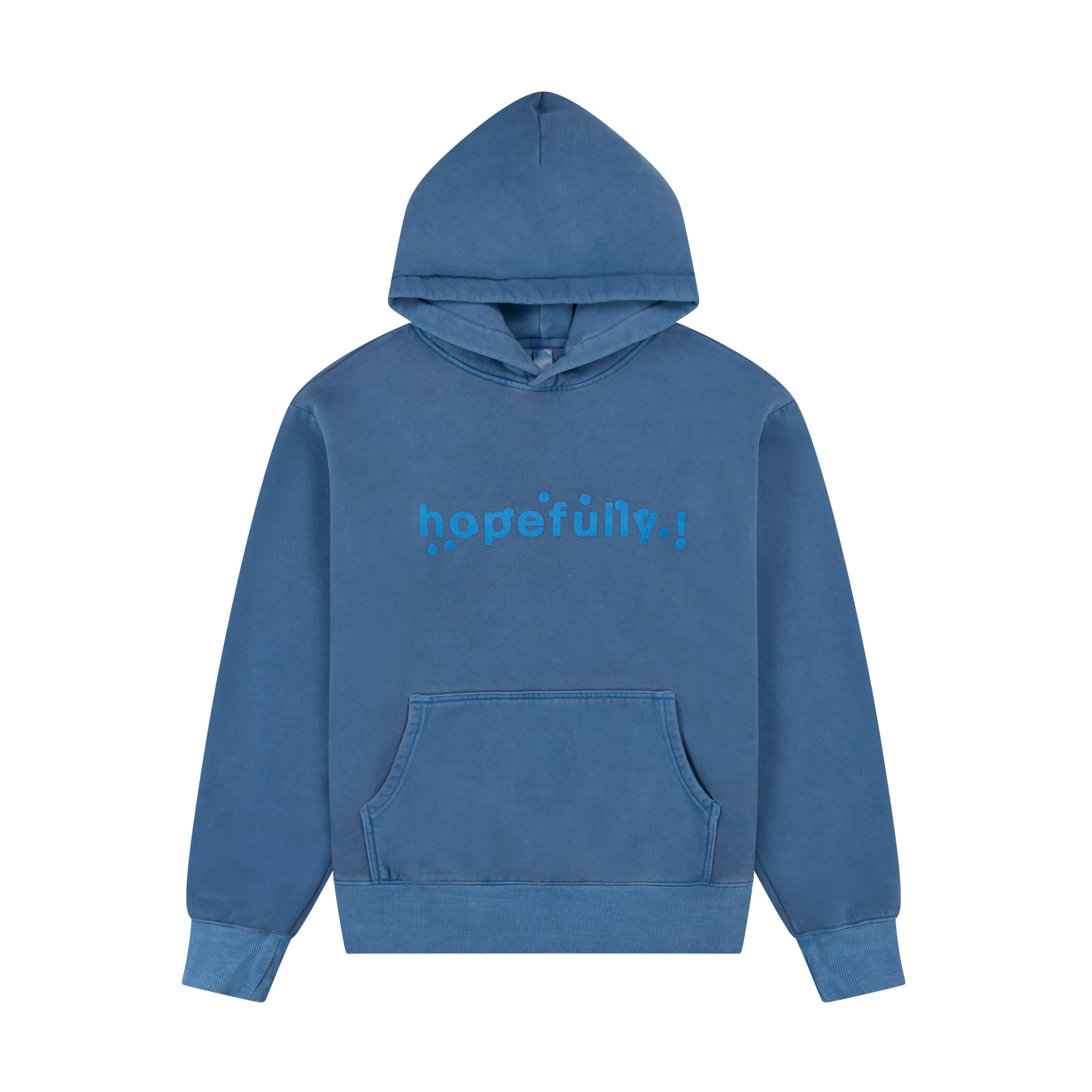 hopefully ! blue overdye hoodie - Loyle Carner