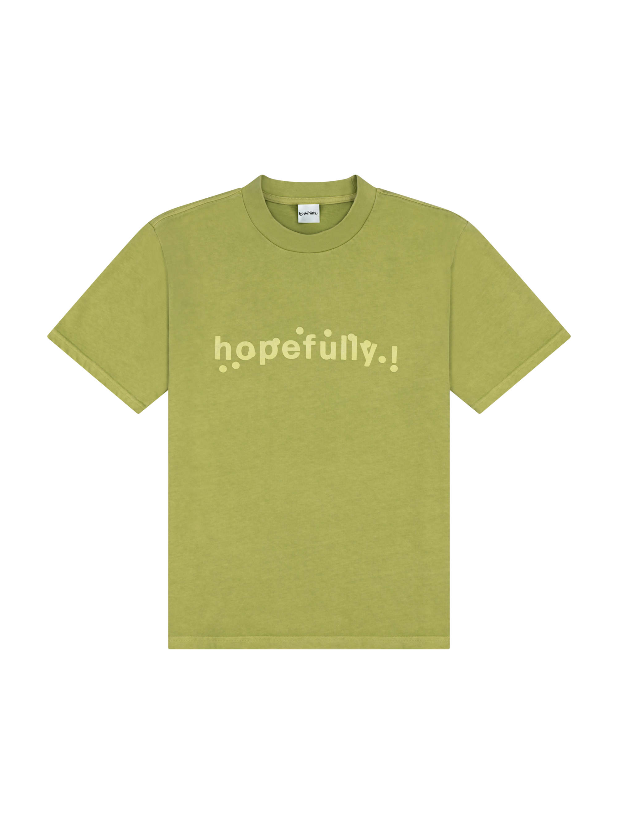 hopefully ! green overdye t-shirt - Loyle Carner