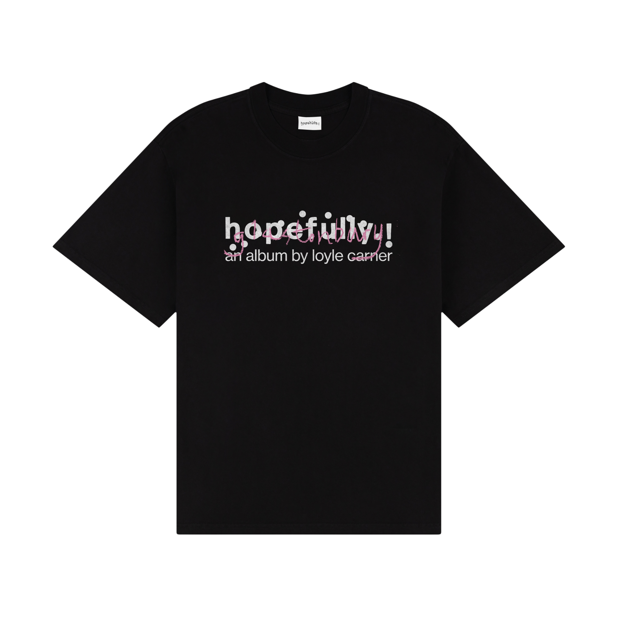 Loyle Carner - hopefully ! black glasto t-shirt