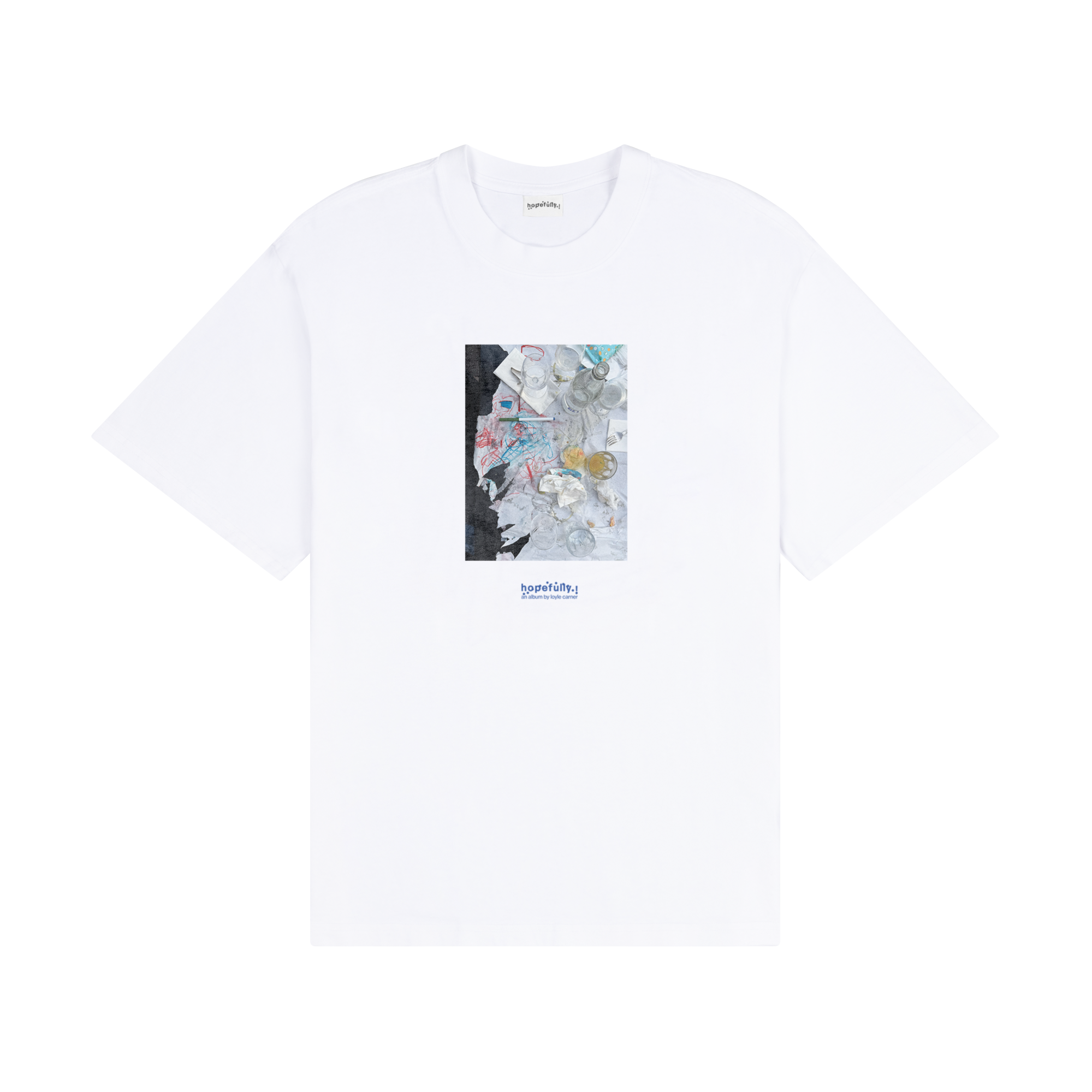 Loyle Carner - hopefully ! white table top t-shirt