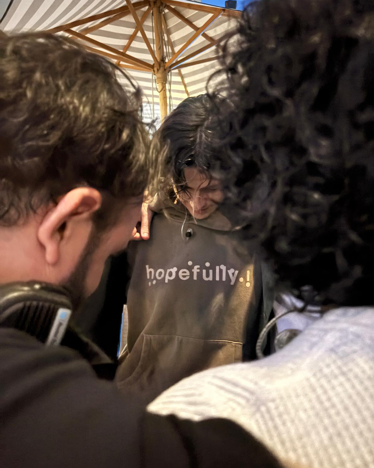 Loyle Carner - hopefully ! brown overdye hoodie