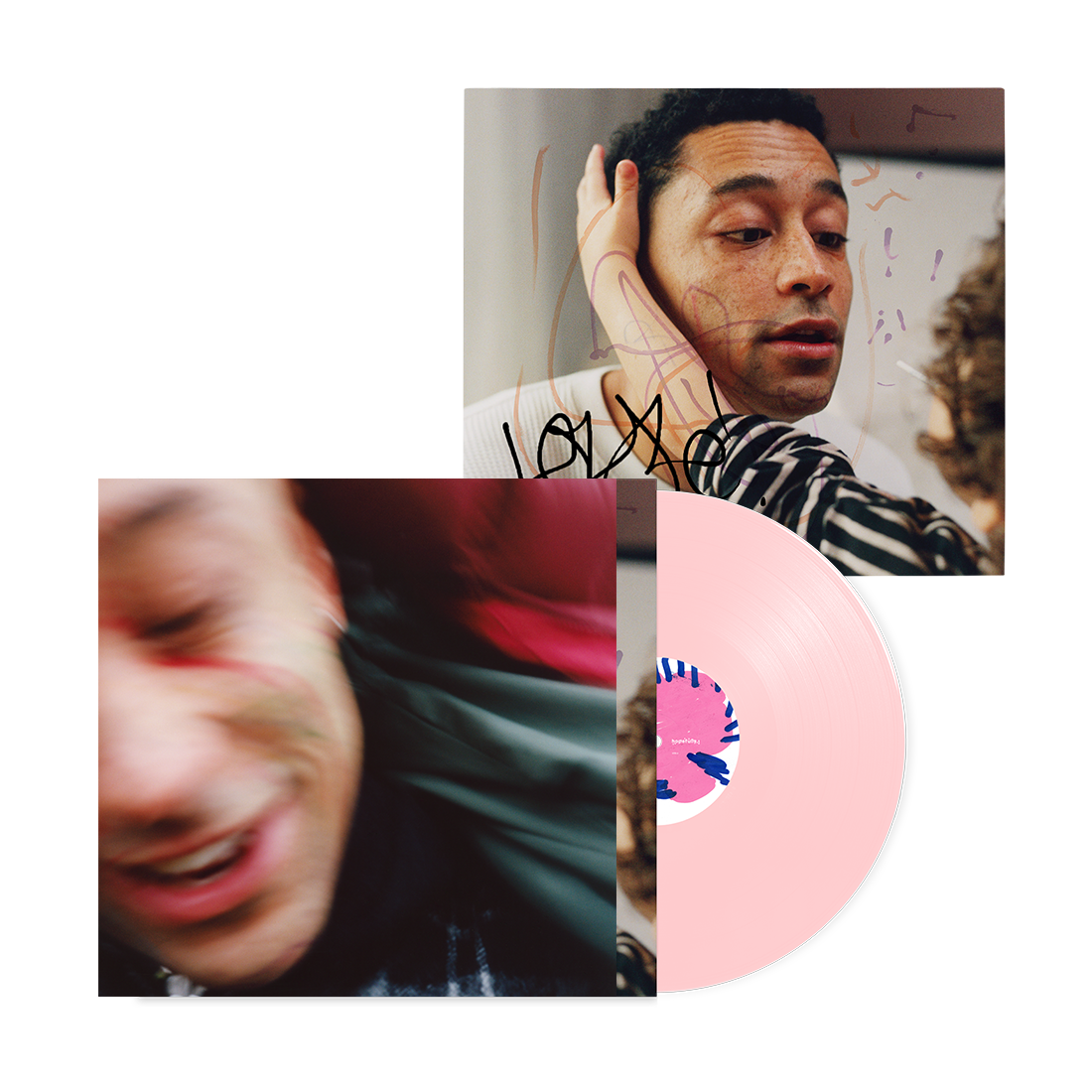 hopefully ! alternative artwork rose vinyl + signed art card