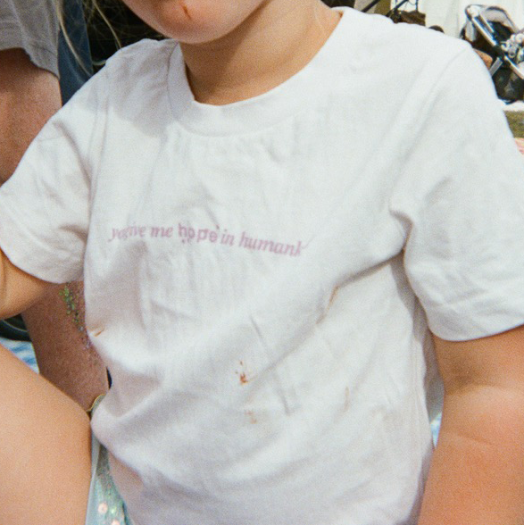 Loyle Carner - kids you give me hope in humankind white t-shirt