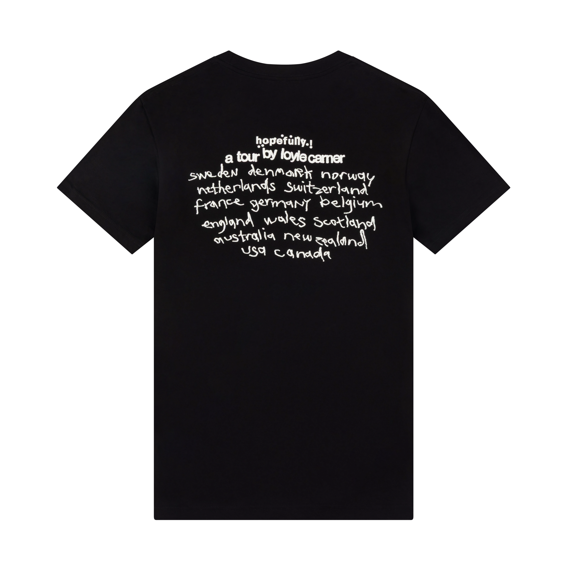 Loyle Carner - hopefully ! black tour t-shirt