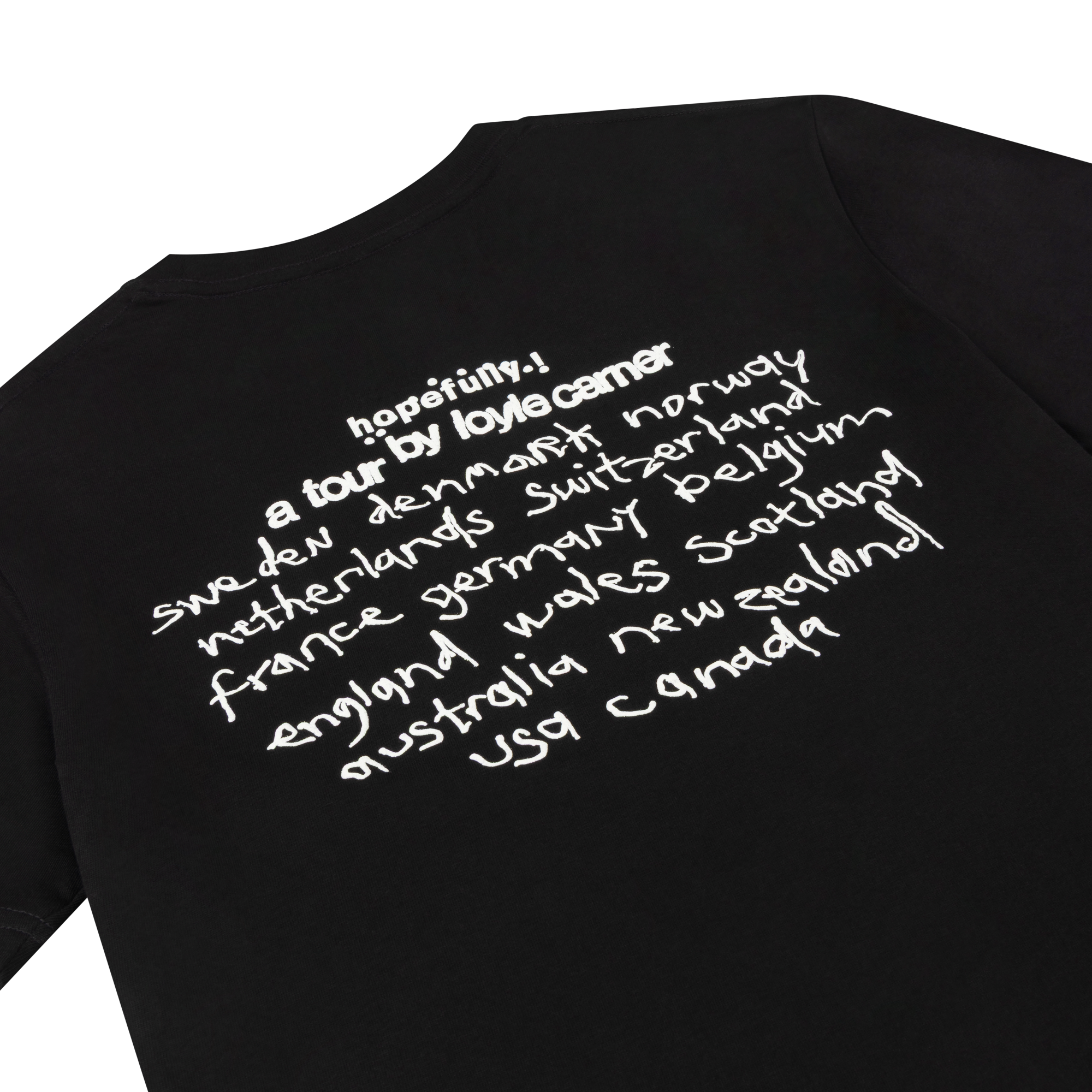 Loyle Carner - hopefully ! black tour t-shirt