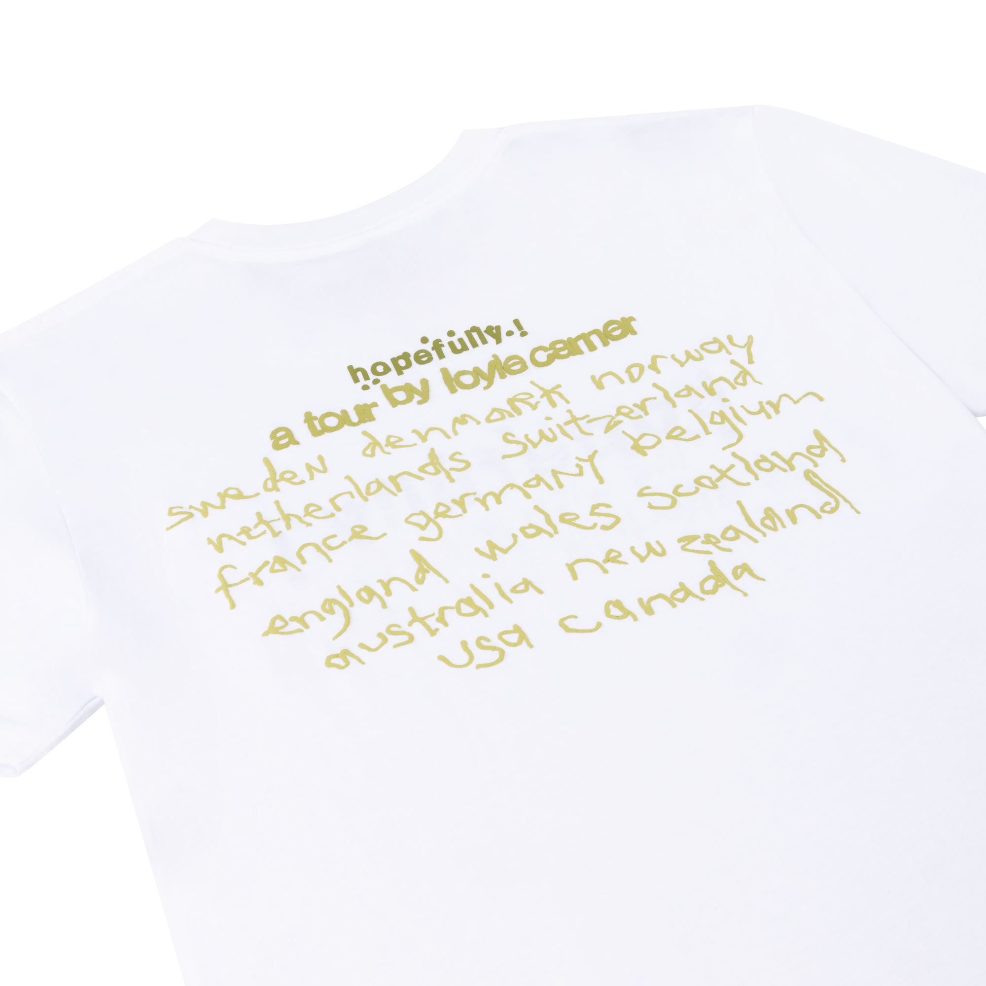 Loyle Carner - hopefully ! white tour t-shirt