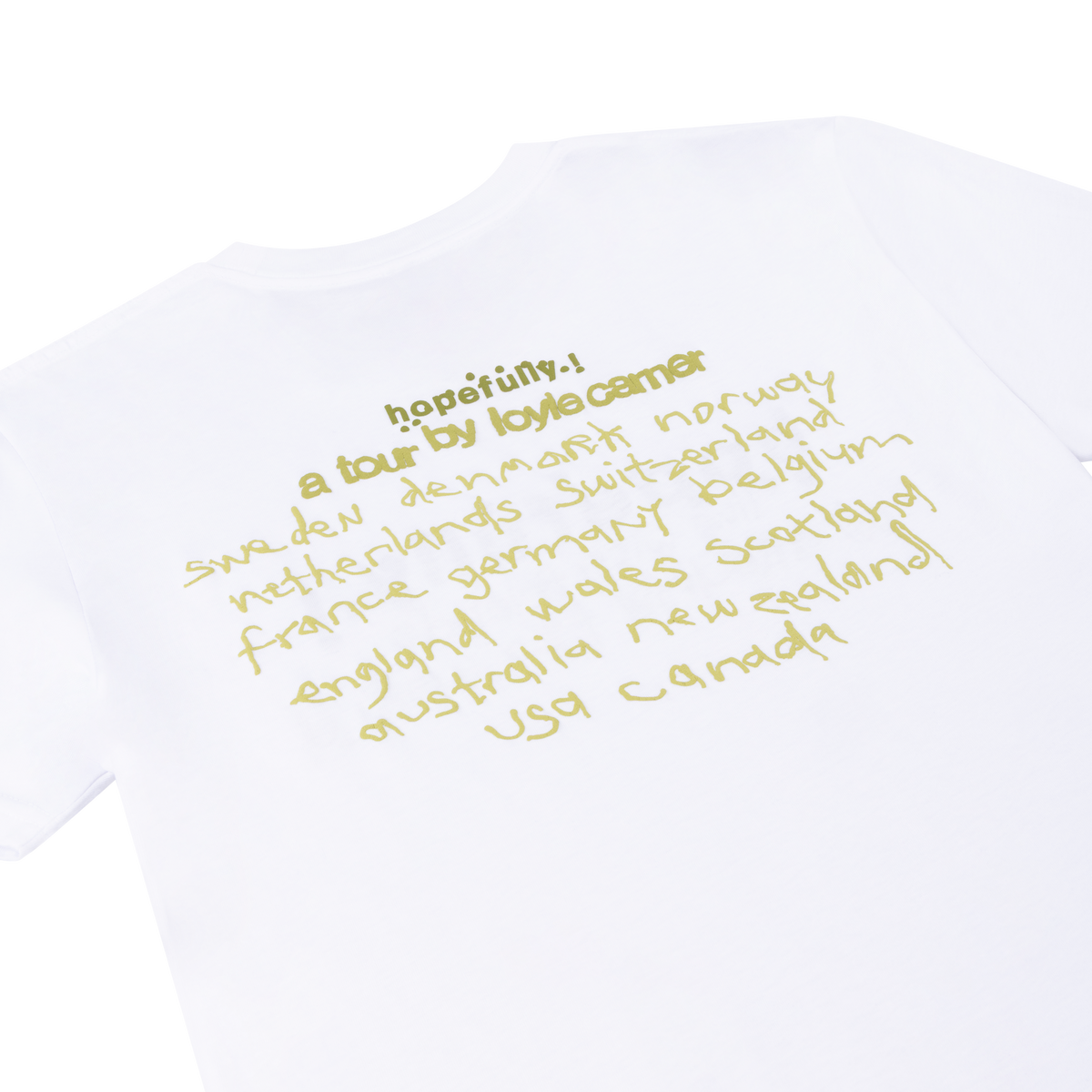 Loyle Carner - hopefully ! white tour t-shirt