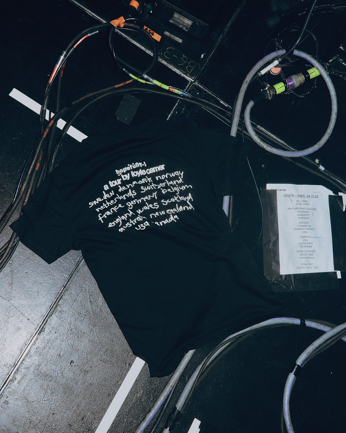 Loyle Carner - hopefully ! black tour t-shirt
