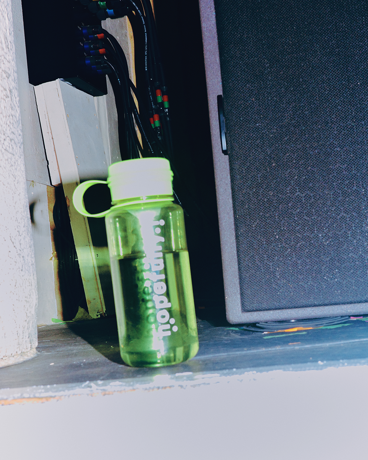 Loyle Carner - hopefully ! green water bottle