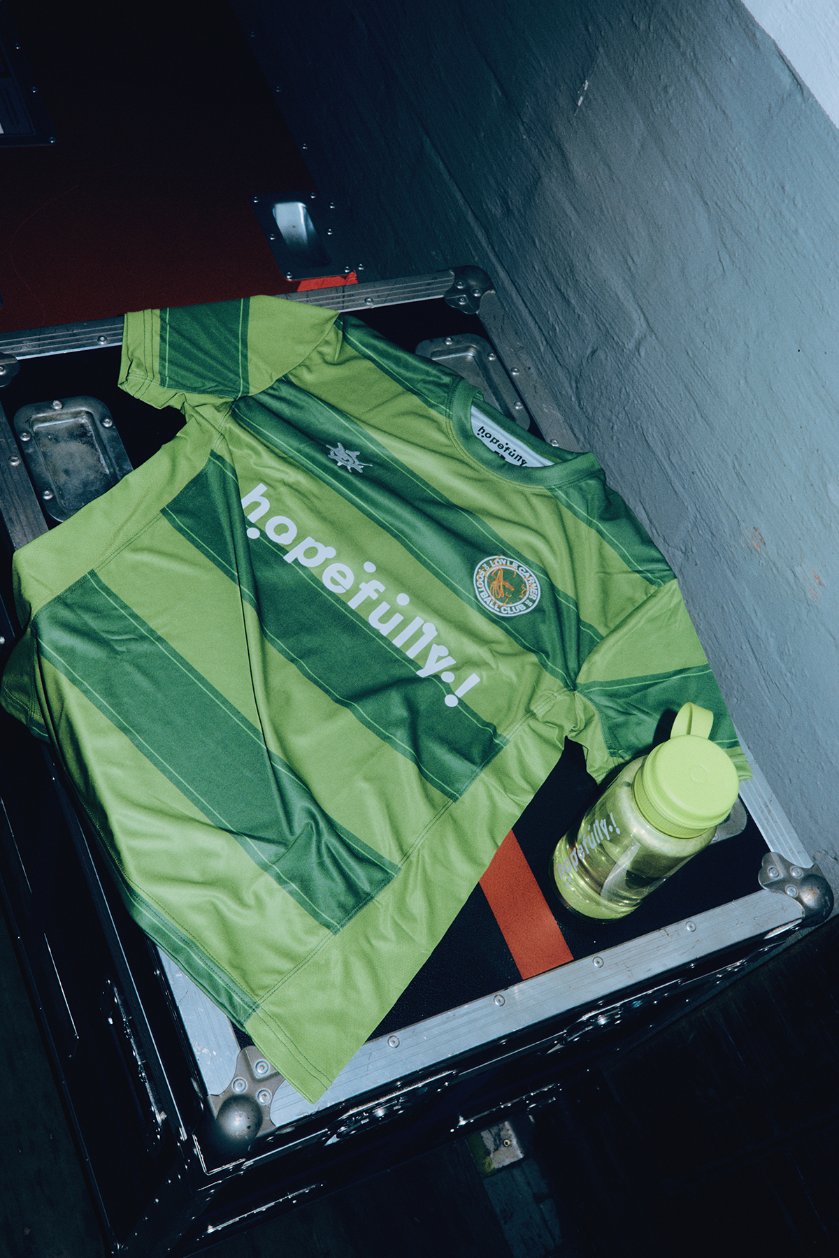 Loyle Carner - hopefully ! green football shirt