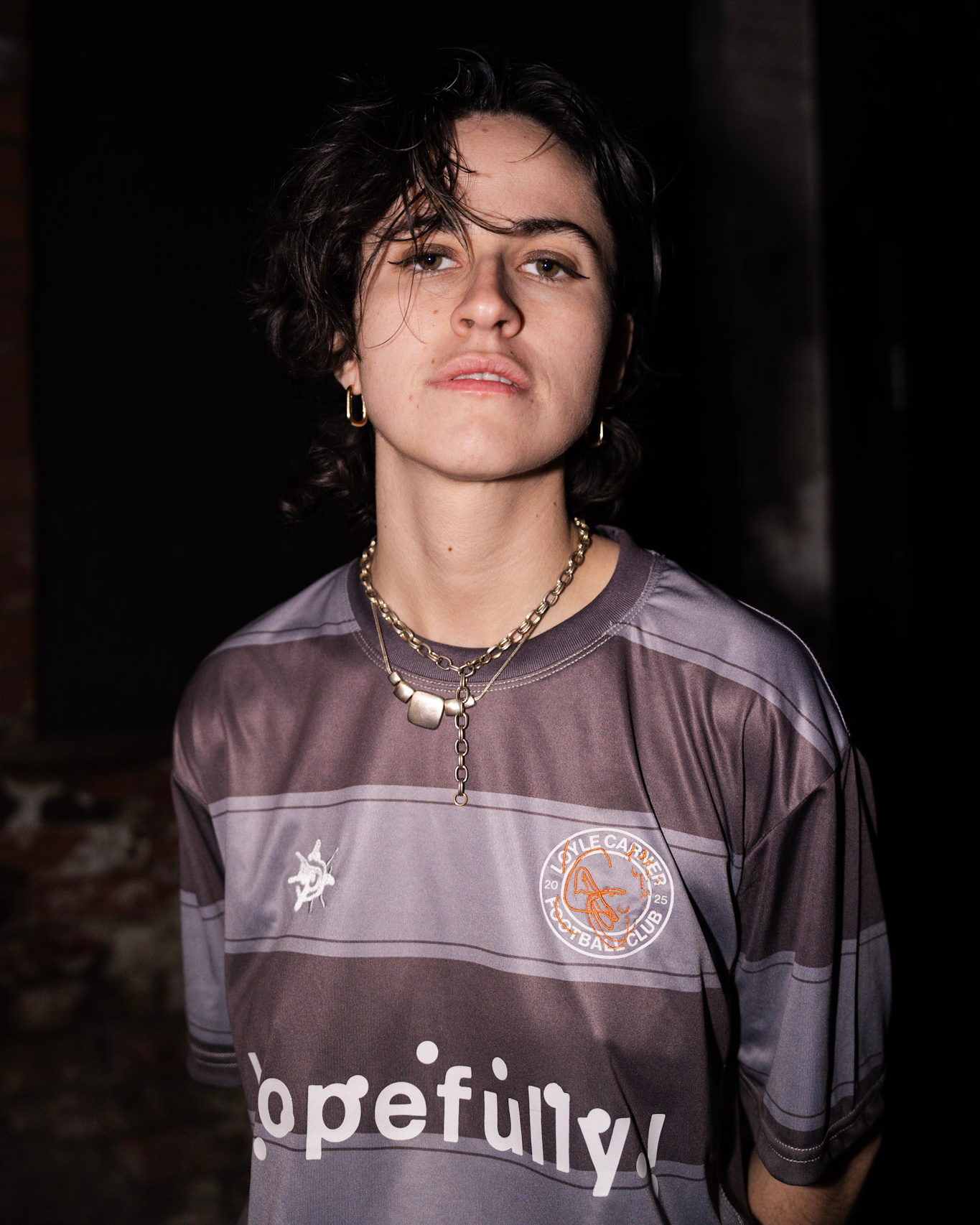 Loyle Carner - hopefully ! grey football shirt