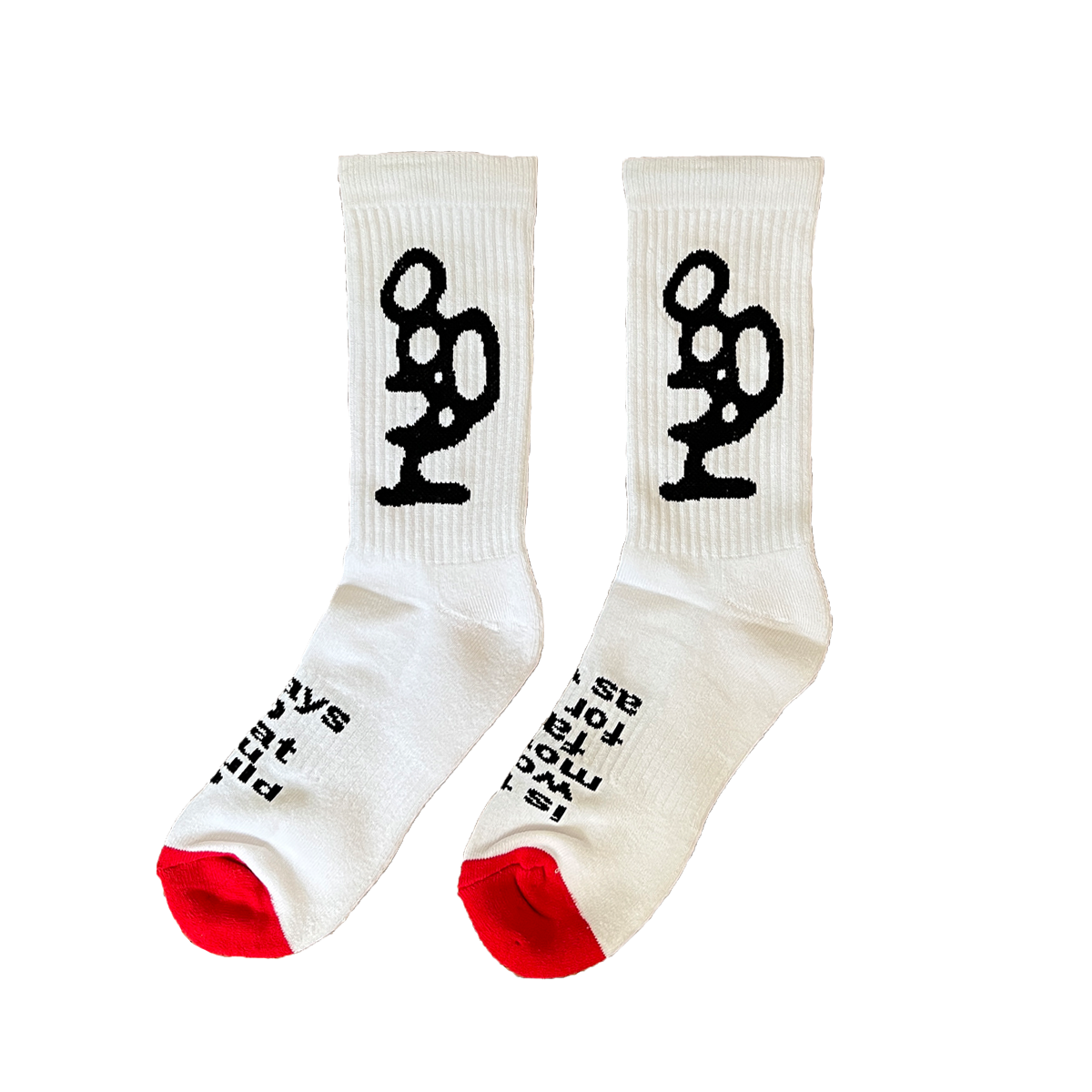 Loyle Carner - hugo x always: Socks - White/Red